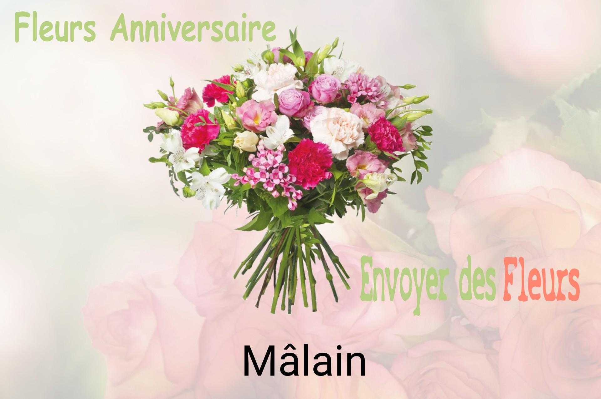 Bouquet de fleurs d’anniversaire livré à Mâlain